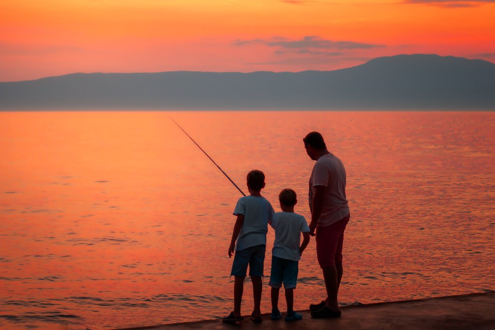 Sunset fishing