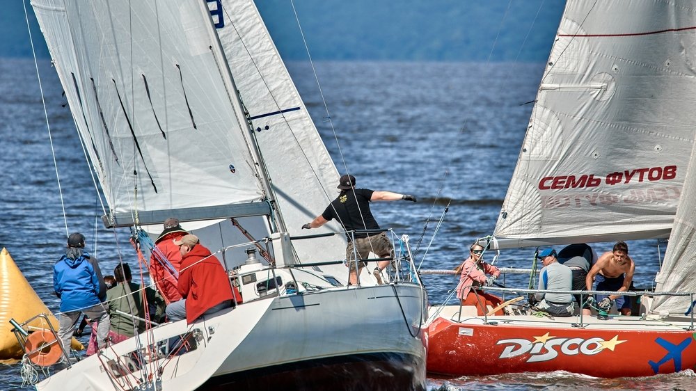 Владивосток, парусная регата, старт 3 этапа.