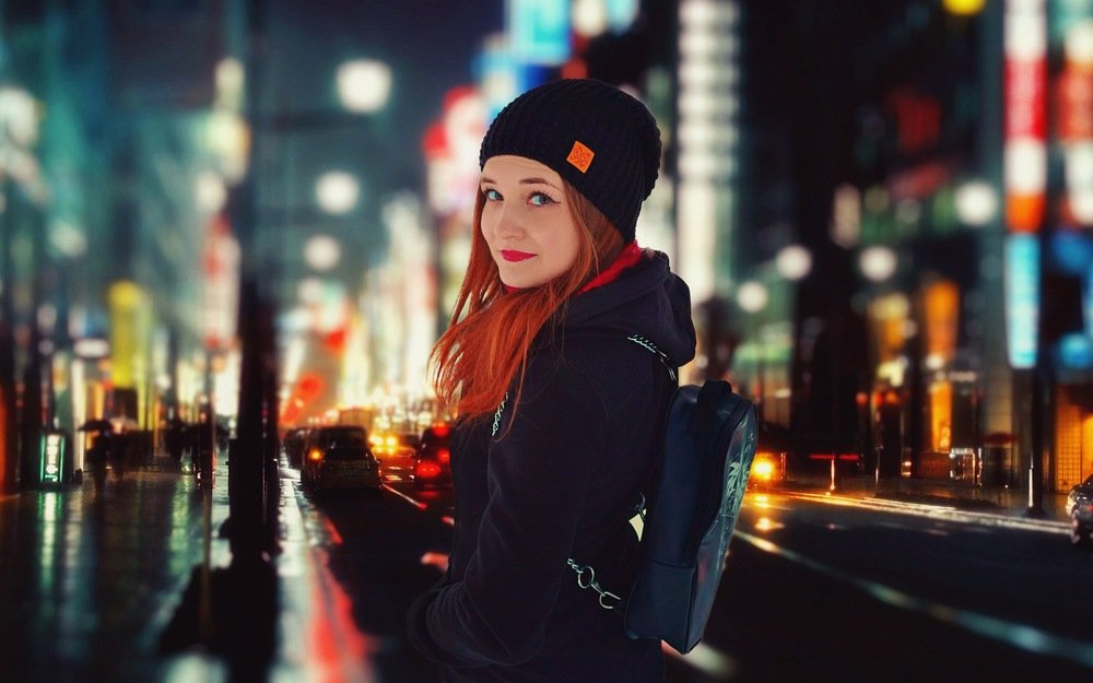 По ночному Нью-Йорку