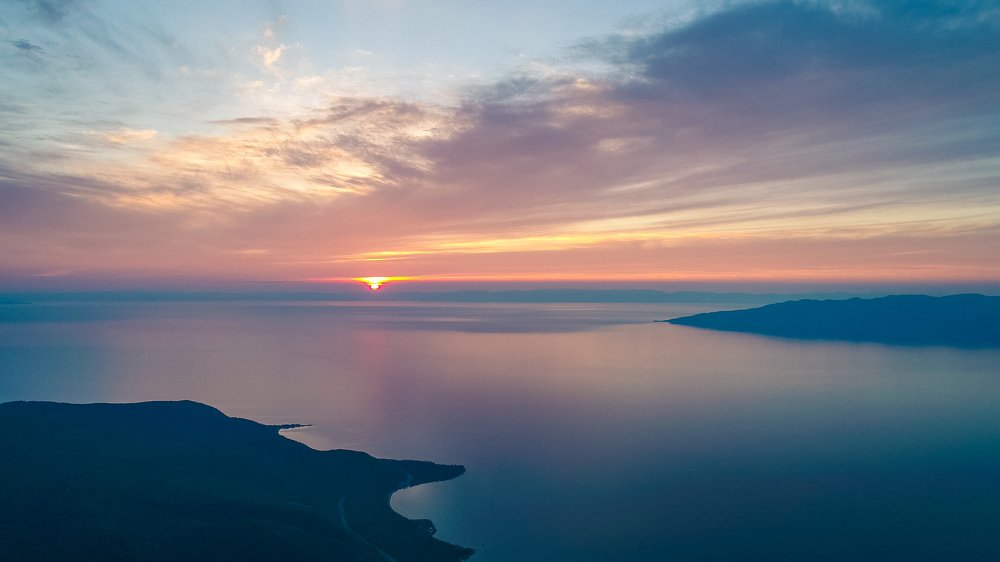 Закат, Озеро Байкал