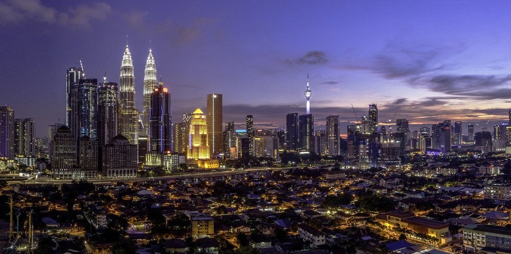 City Skyline before the sky turns off