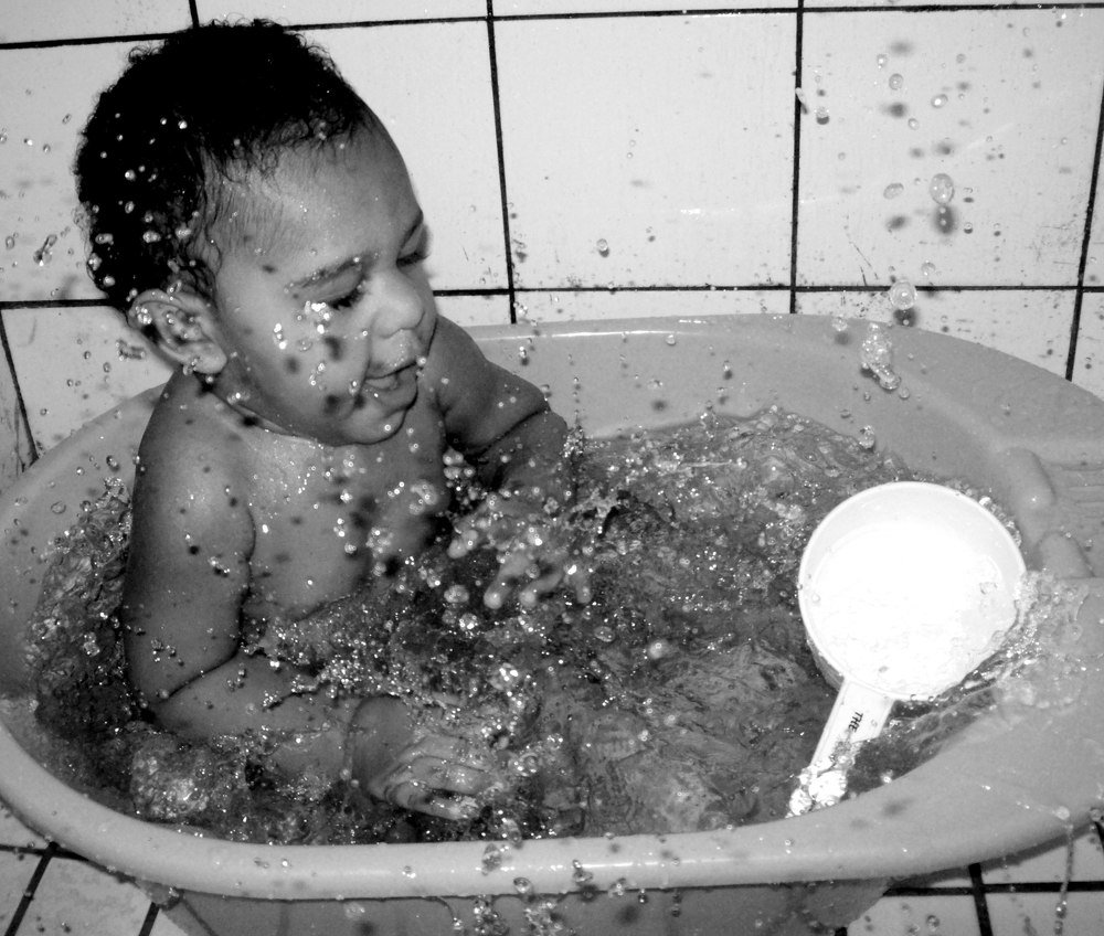 Bath time is always fun