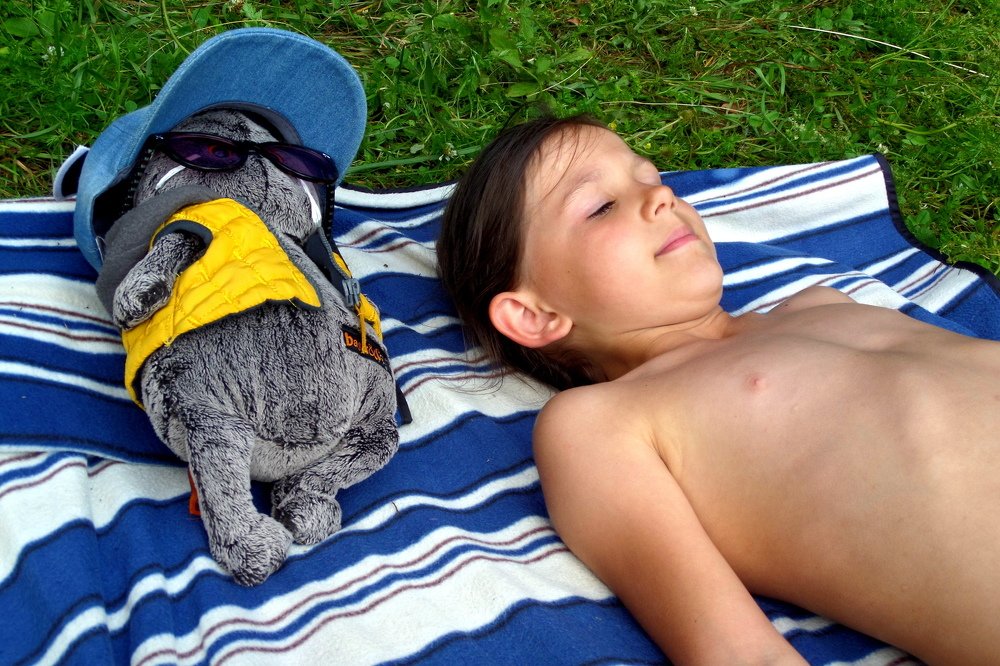 "Я на солнышке лежу, все лежу..."