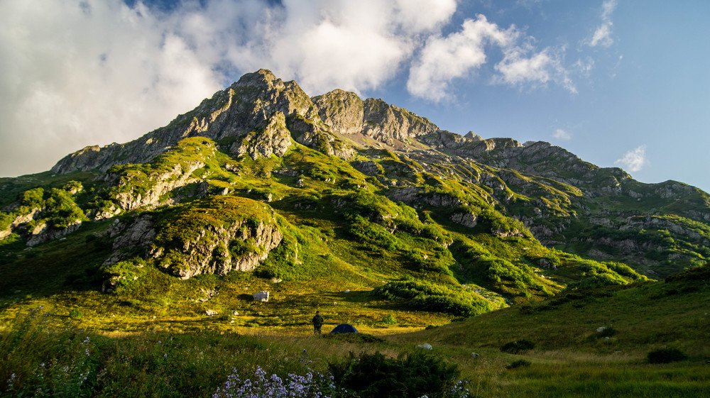 Beautiful Caucasian mountains.