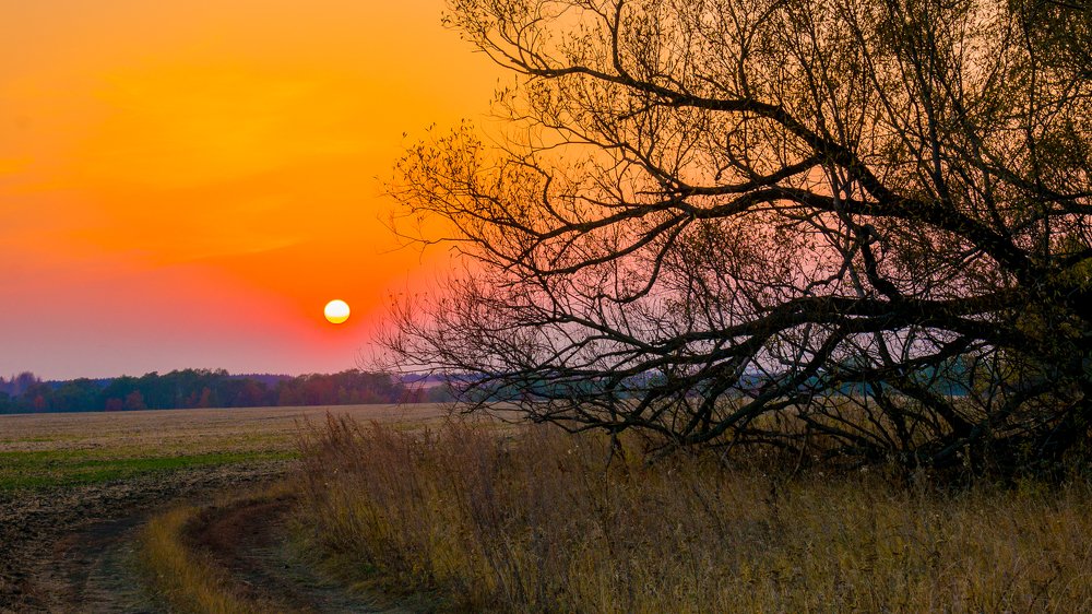 Закат солнца.