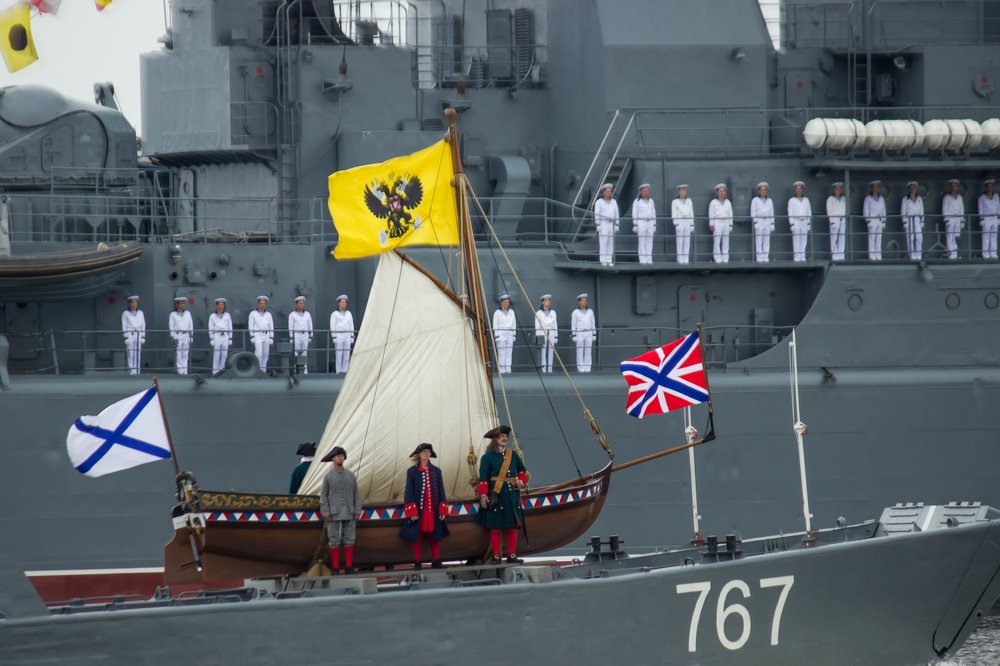 Funny boat of Peter the Great, St Petersburg
