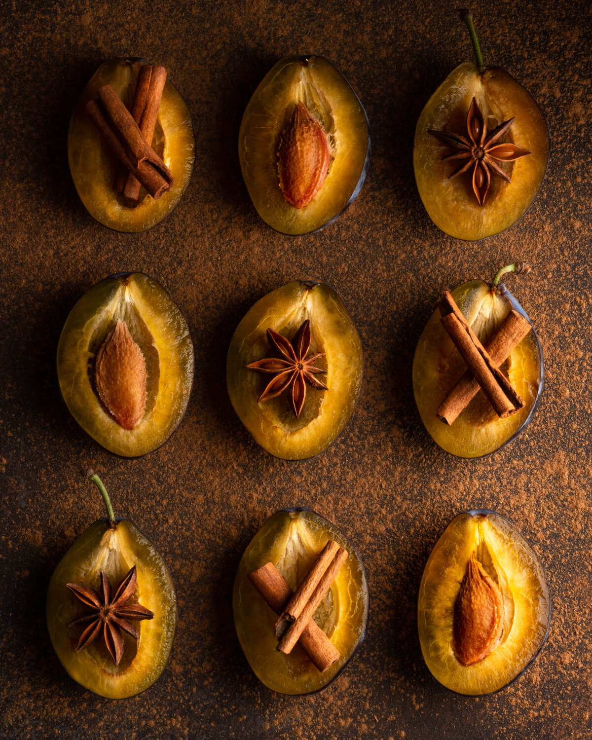Spiced plums