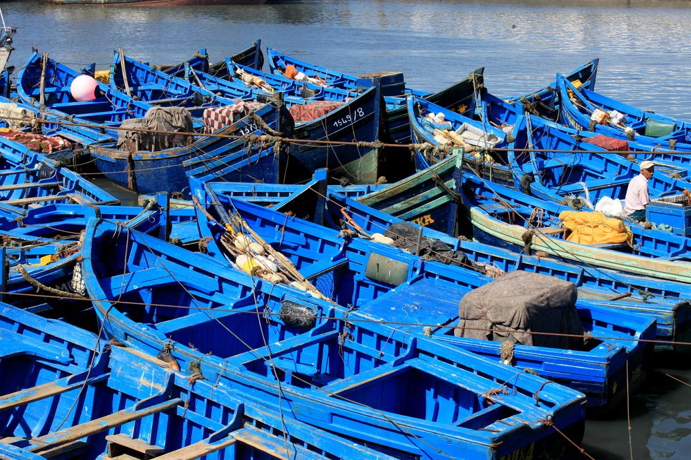 Рыбацкие лодки Марокко.