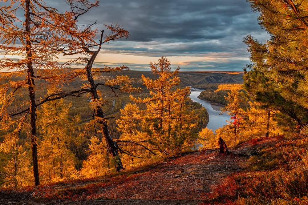 Якутский осенний закат