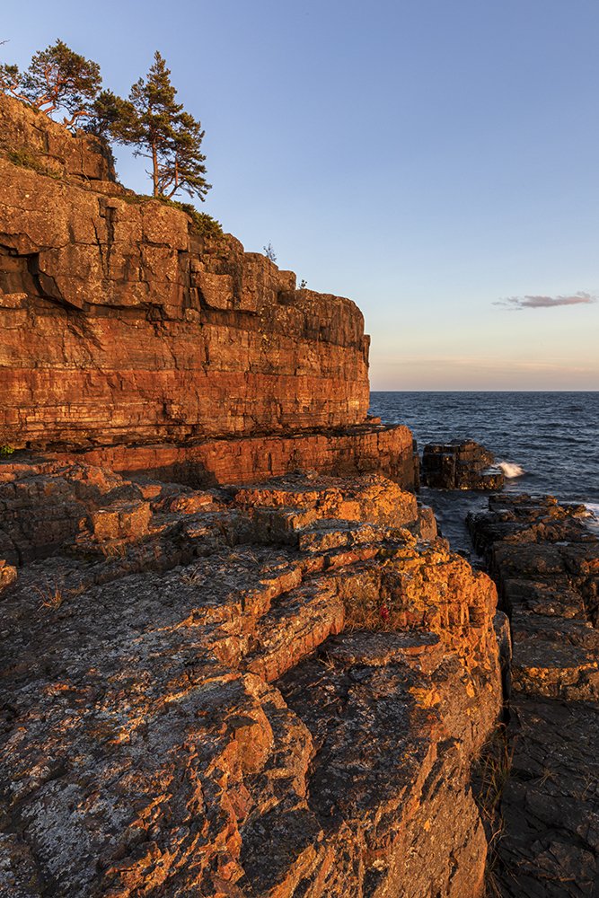Sandstone Cliffs at sunset!