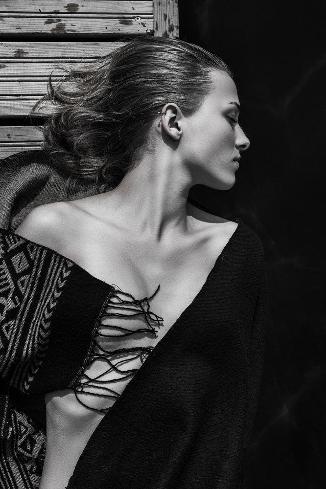 Covered with a scarf