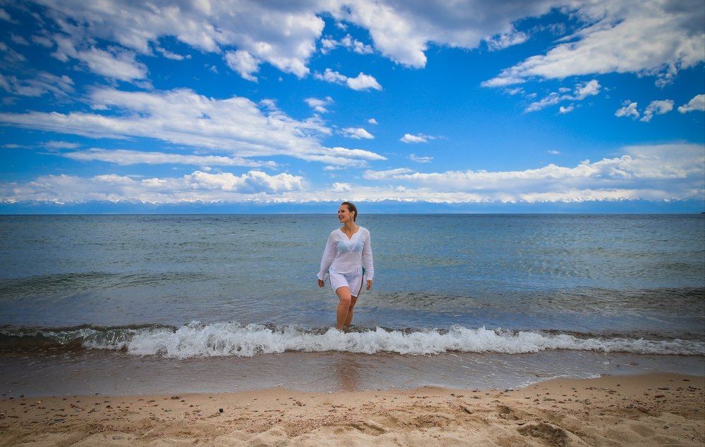 Голубое озеро.