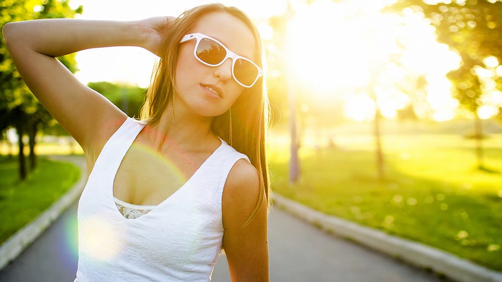 Прекрасная среди заката.