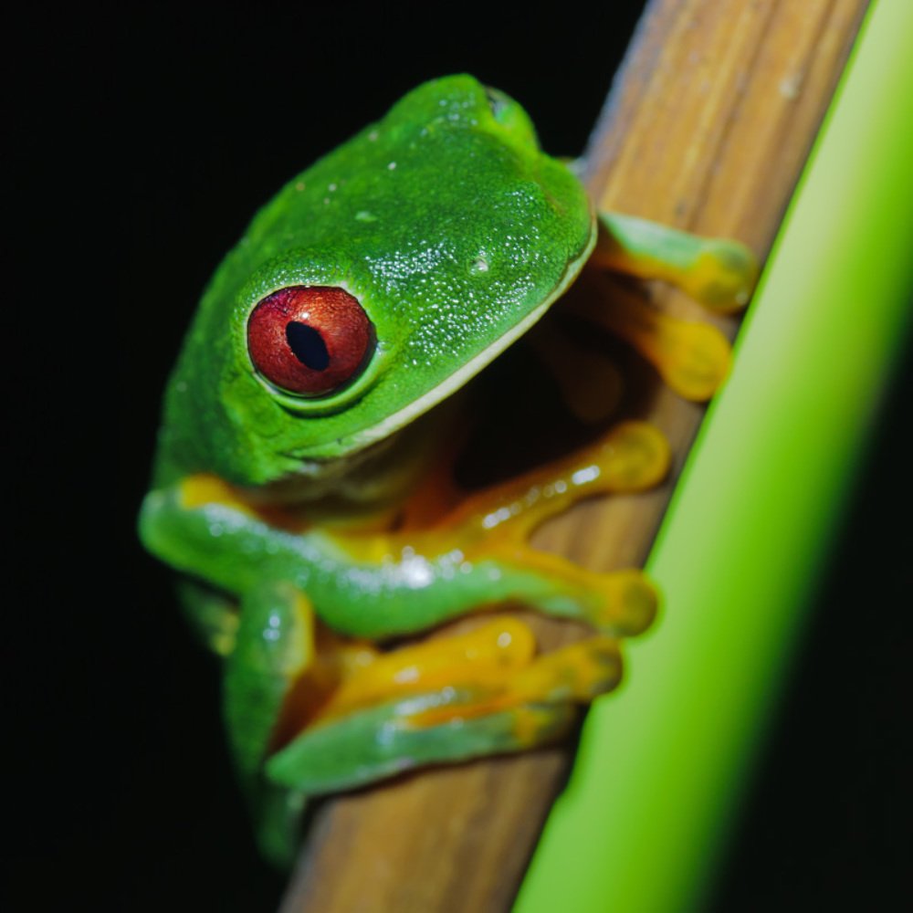 Красный глаз, зелёный нос