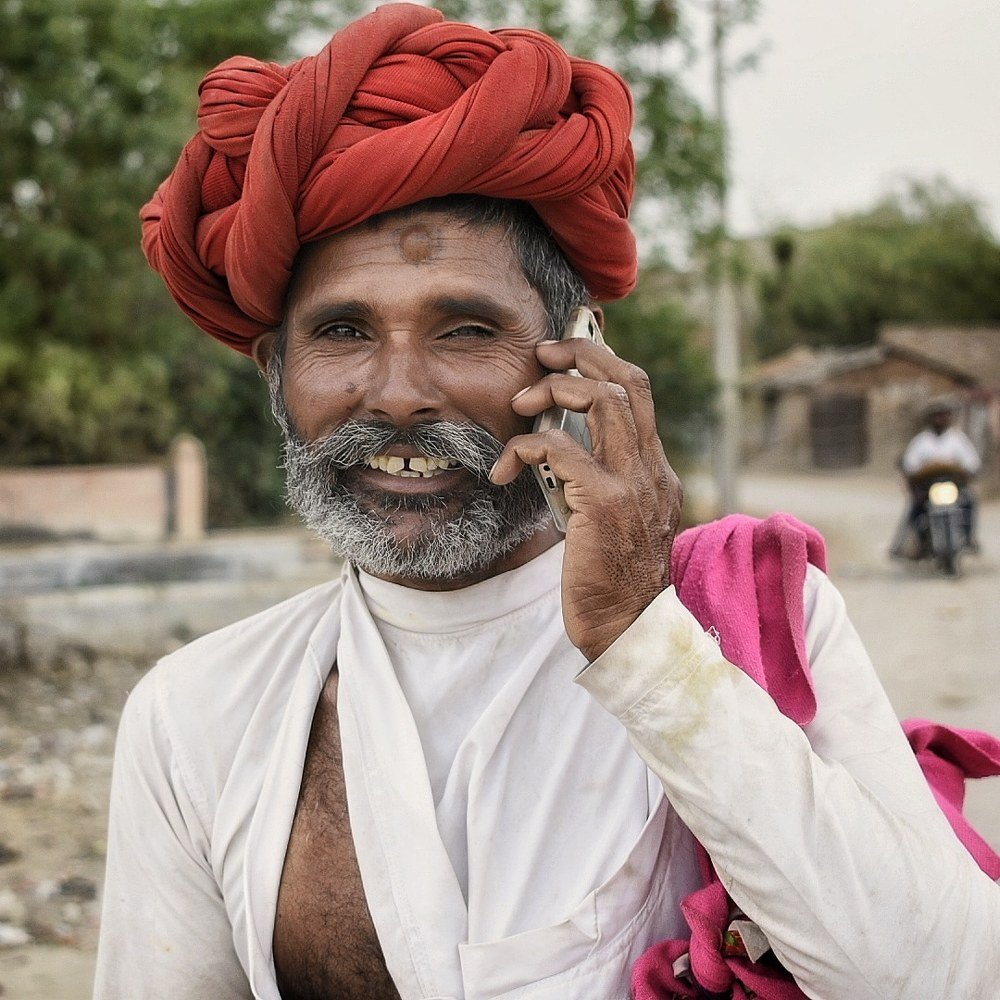 Red turban-Portraiture