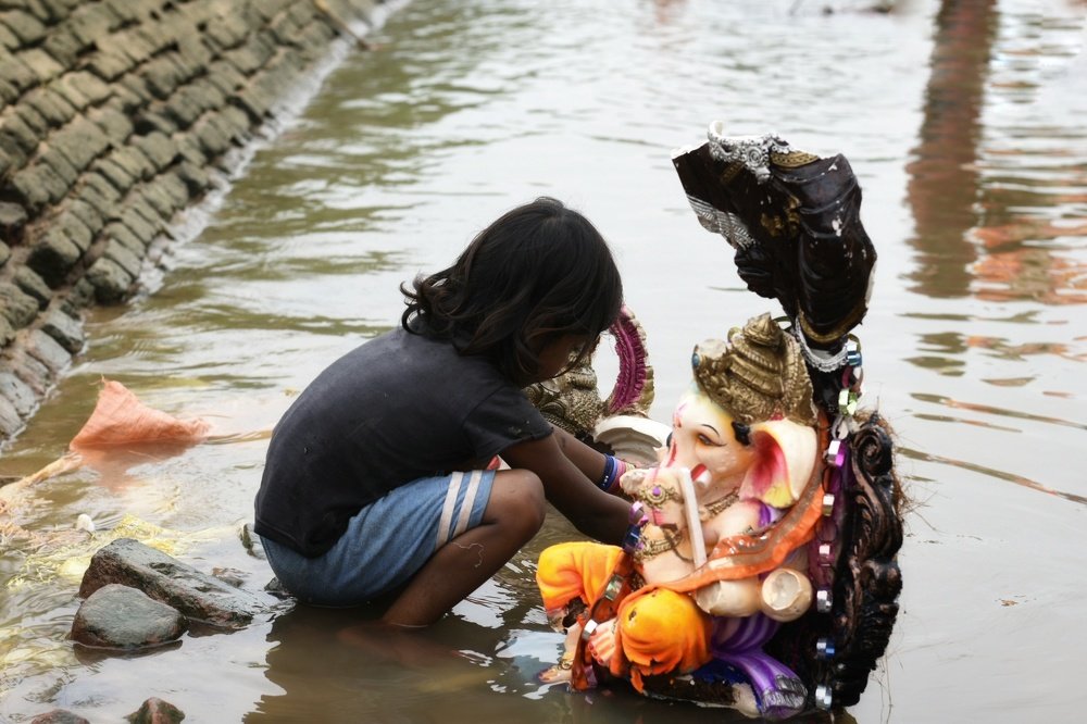 Ganesh Idols- Post Visarjan ceremony
