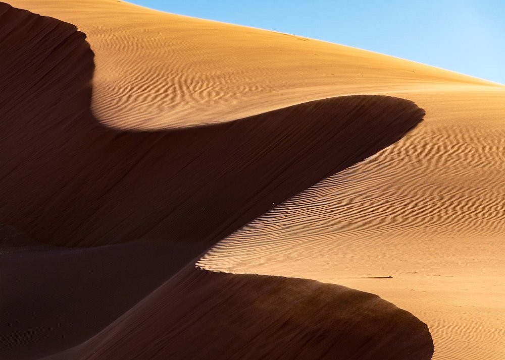 Изгибы дюн.