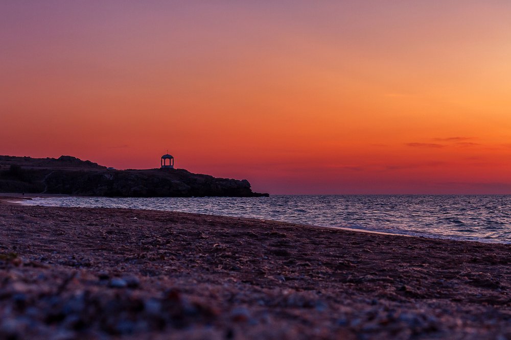 Закат в Щёлкино