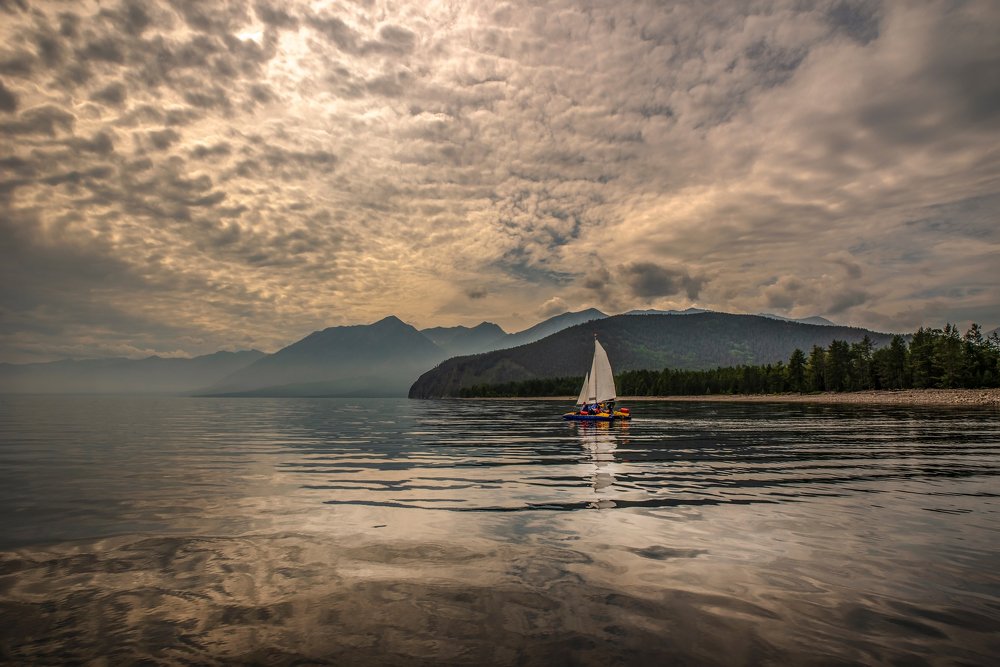 Вечерело на байкале