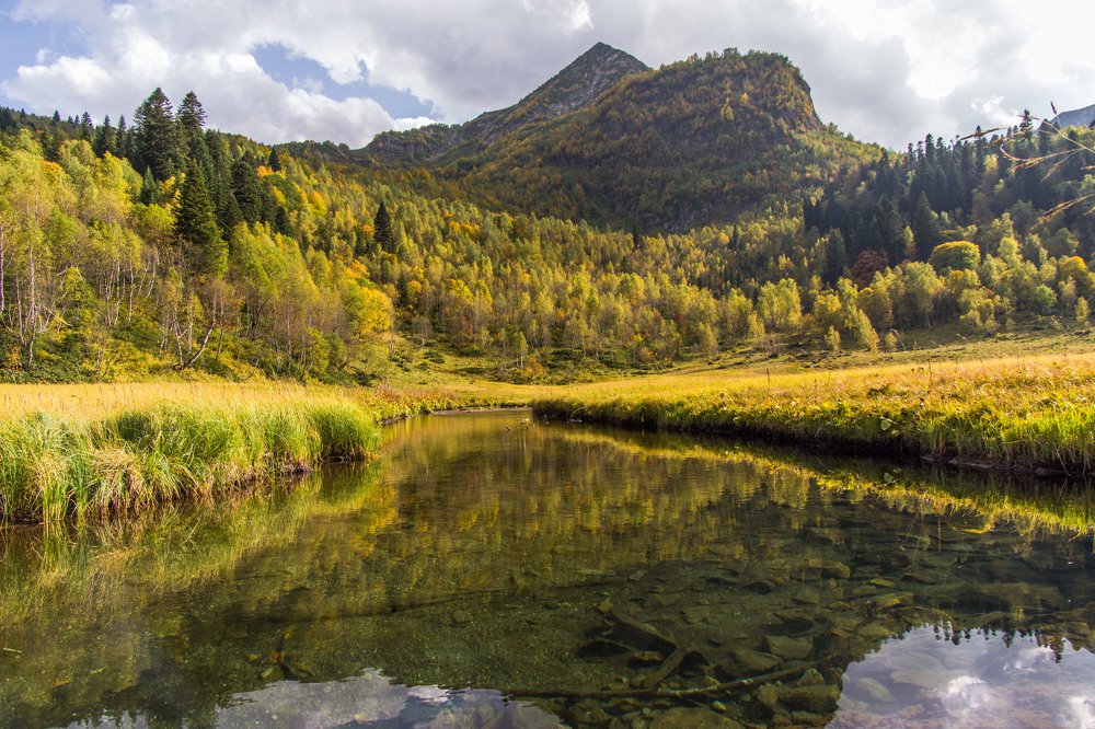 Золотая осень  на малой Дукке