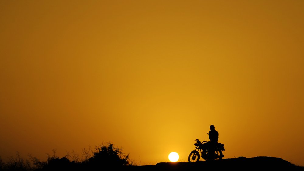 Lonely rider