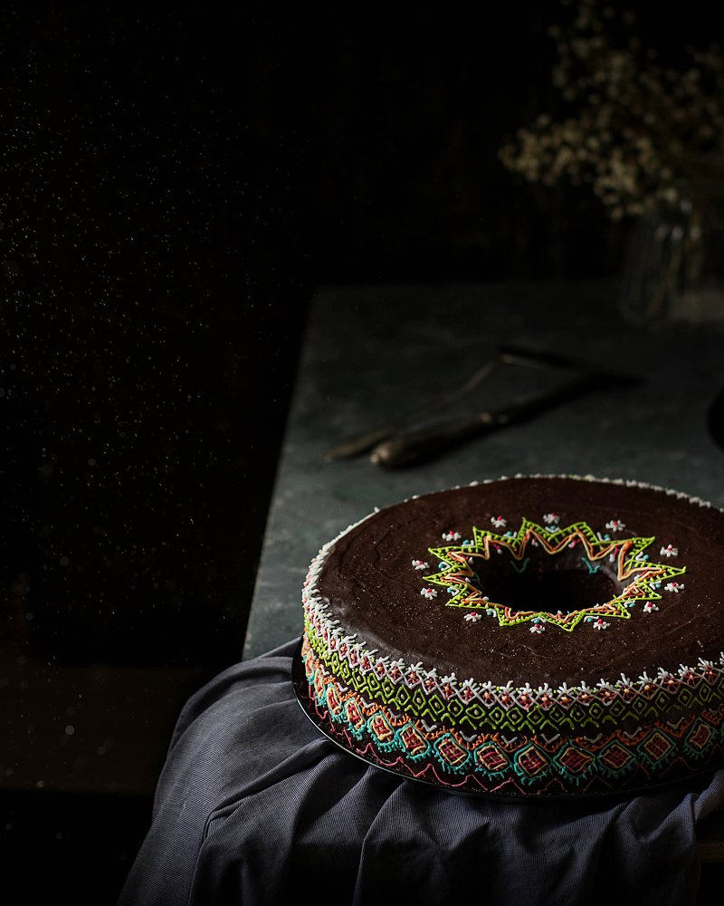 Кекс с росписью