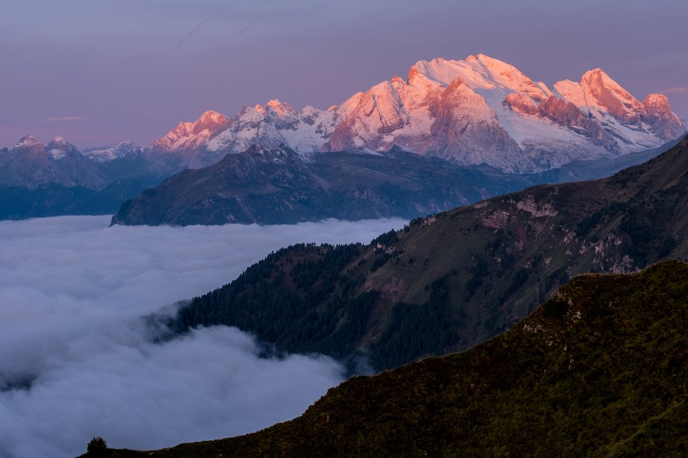 Morning in mountains