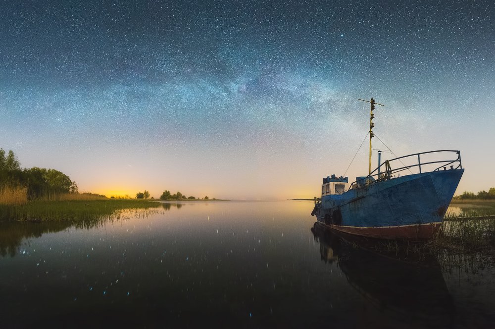 Весенняя ночь в тихой бухте