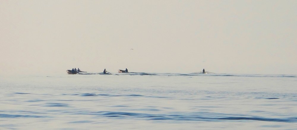 rowing on Leman lake