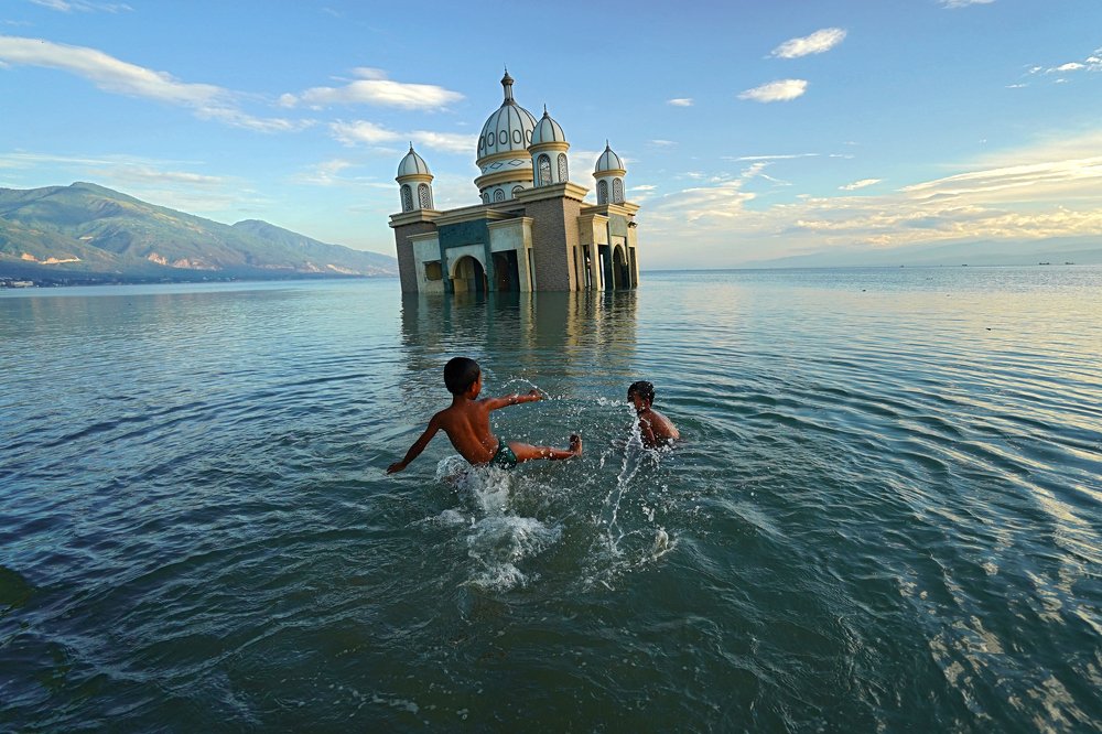 Joyful in the remnant of tsunami