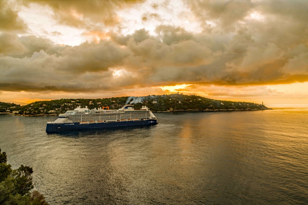 Sunrise on Cap Ferrat in French Riviera