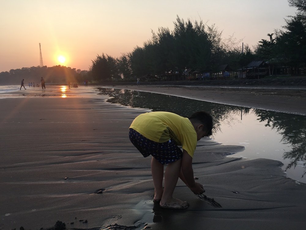 Child Sunset
