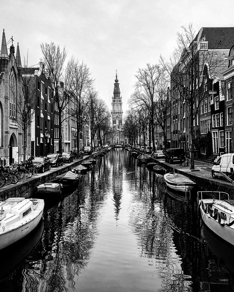Walking through the lanes of Amsterdam