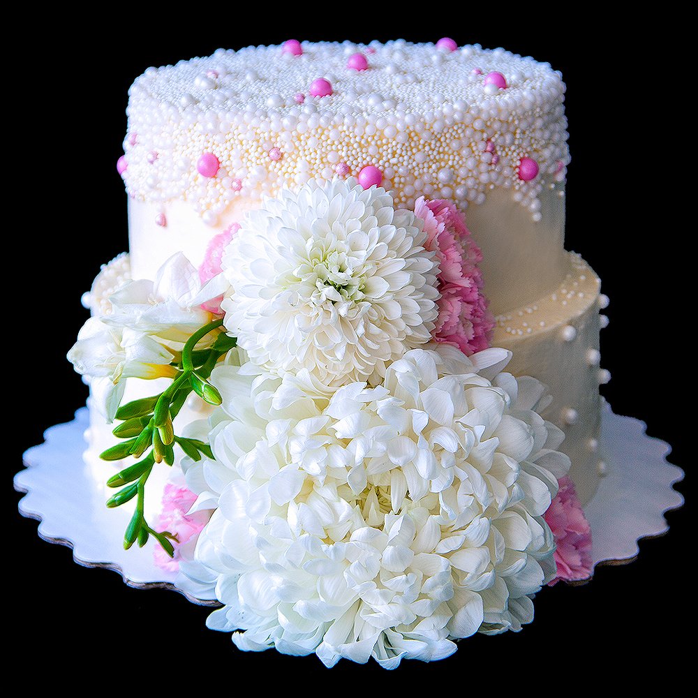 Торт с цветами..