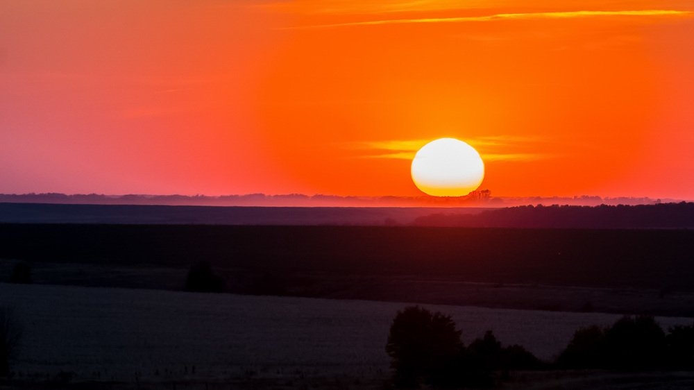 Закат солнца.