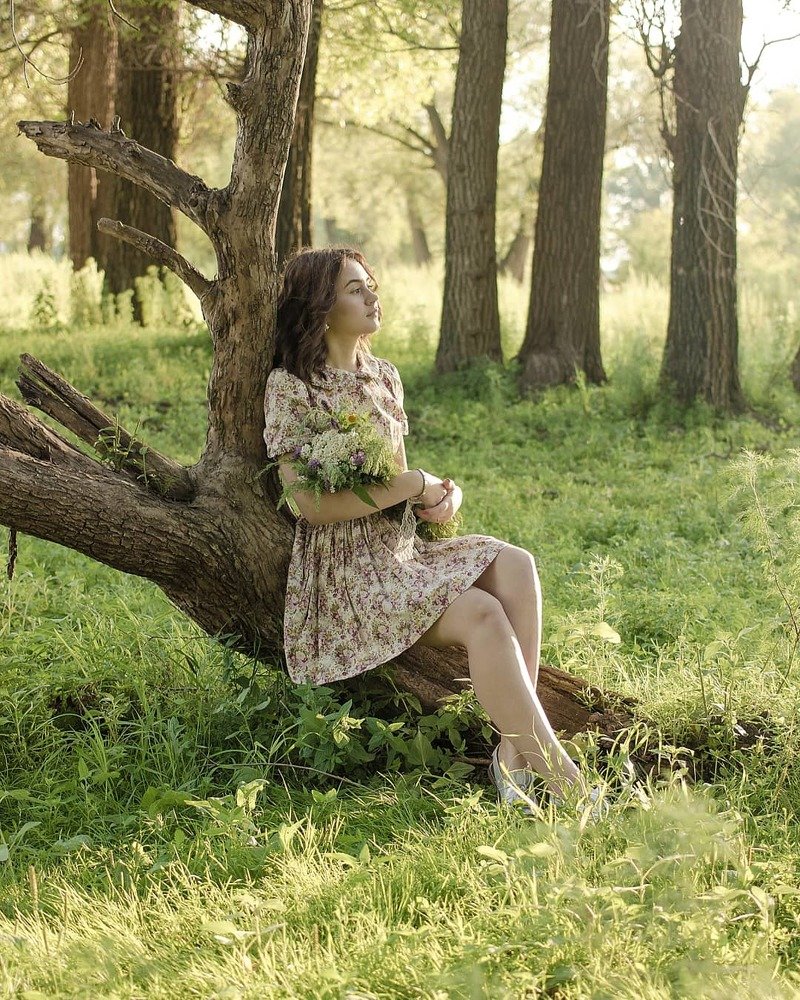 На закате...