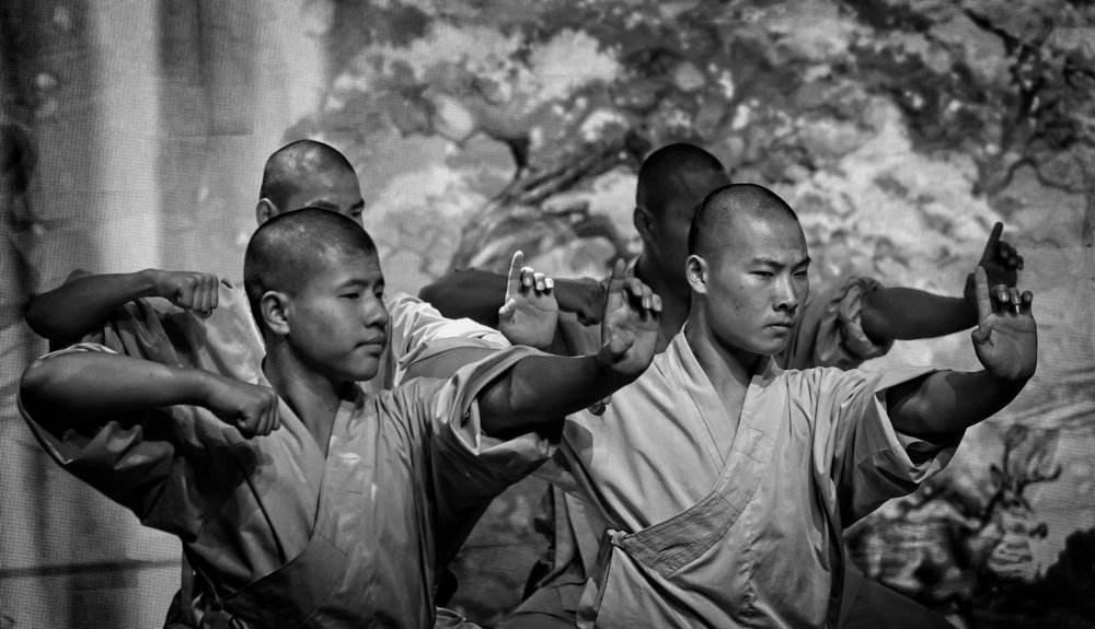 Young shaolin monks