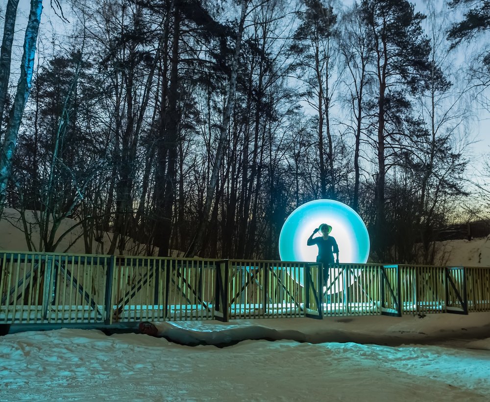 Warm winter evening.