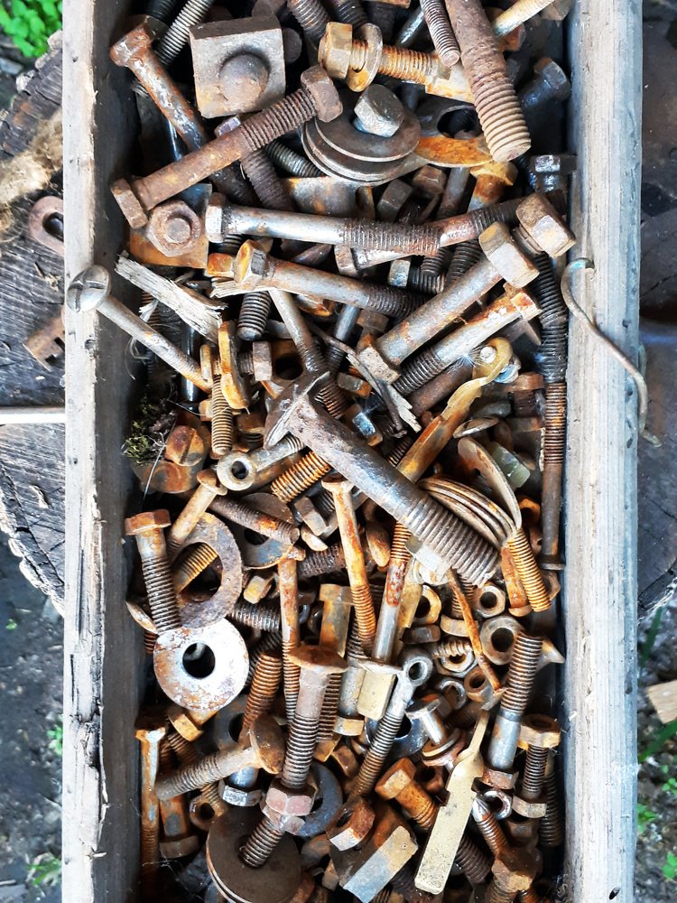 compound of rust with metal