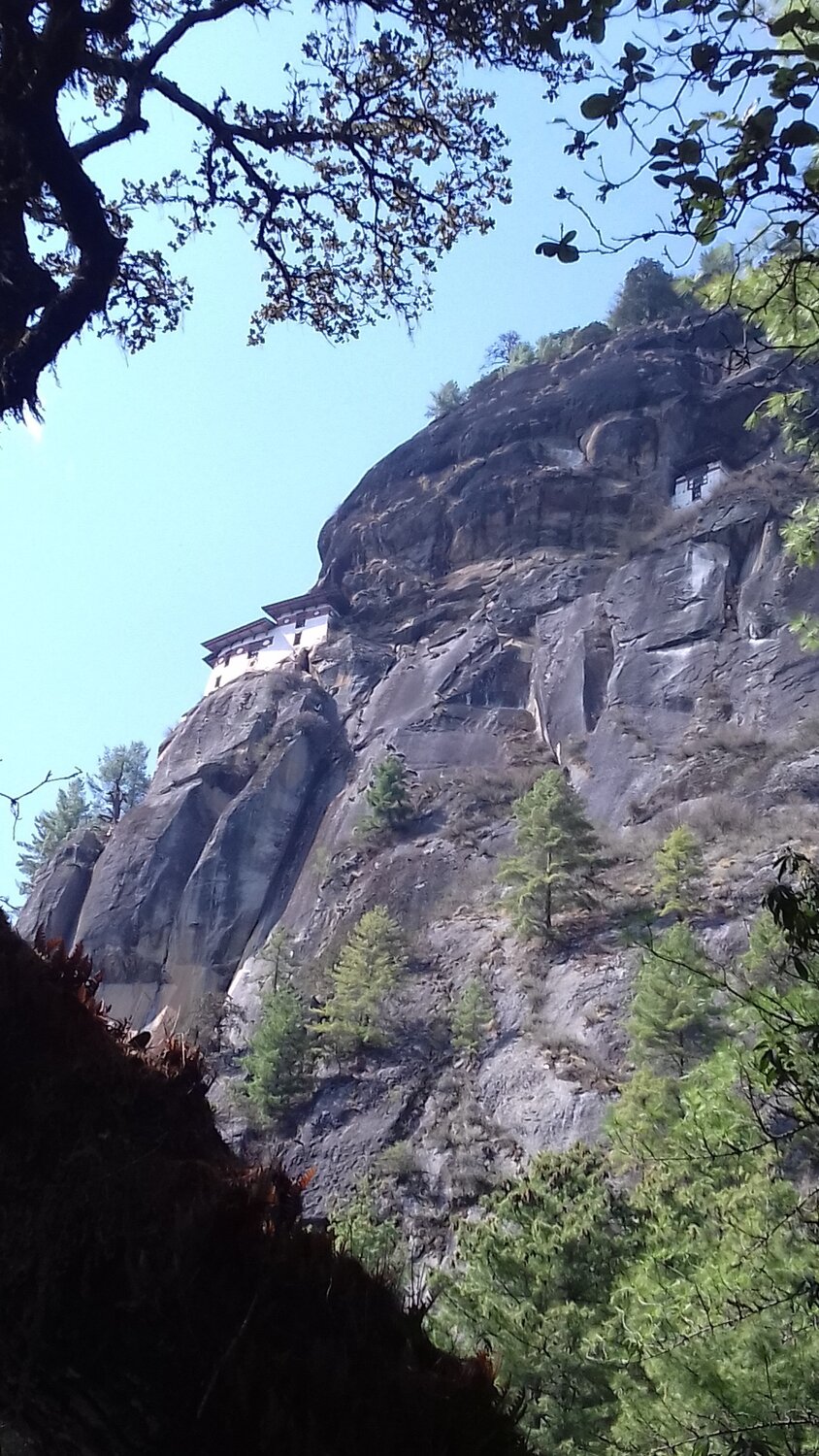 Rear View of Taktshang (Tigers Nest)
