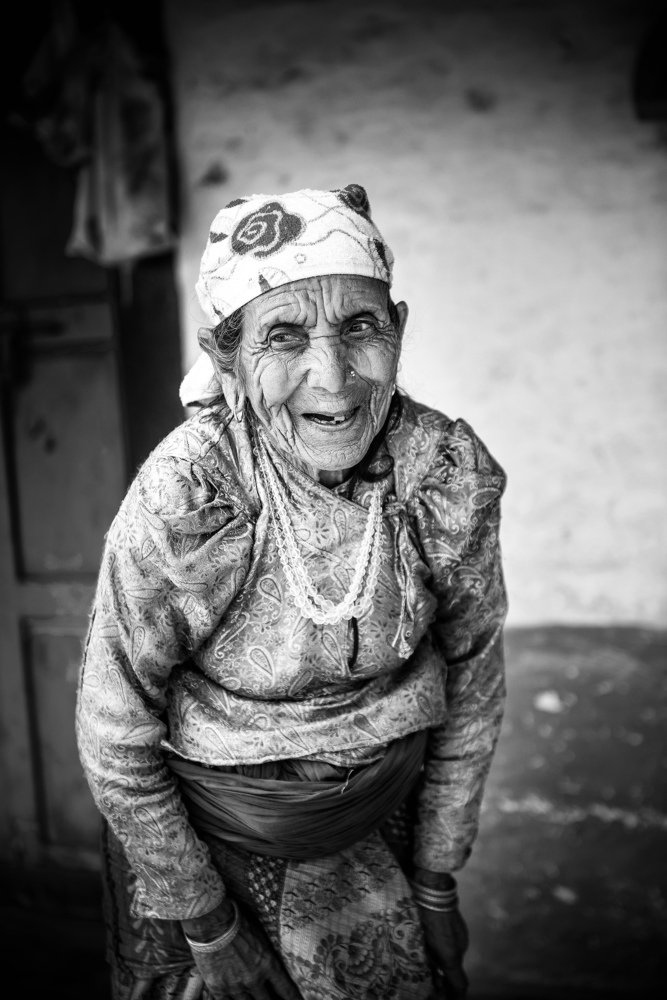 Nepali old woman