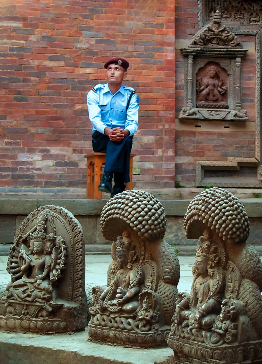 Surrounded by gods