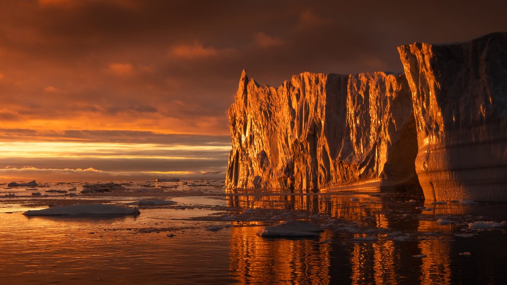Закат в Гренландии