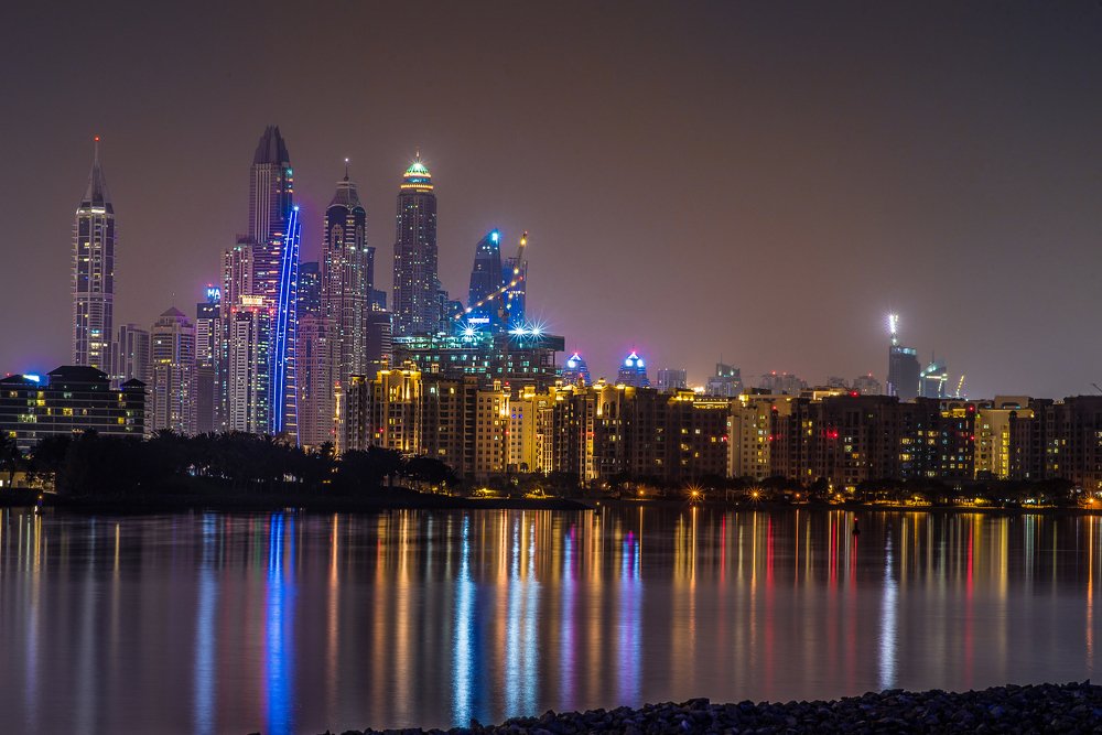 Urban lights of Dubai