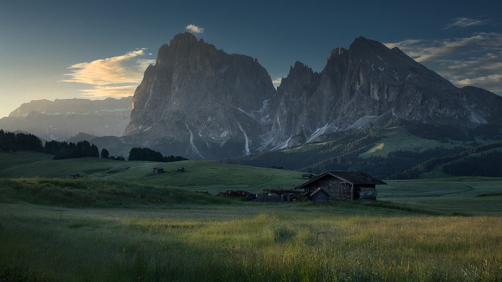 Morning in the Dolomites