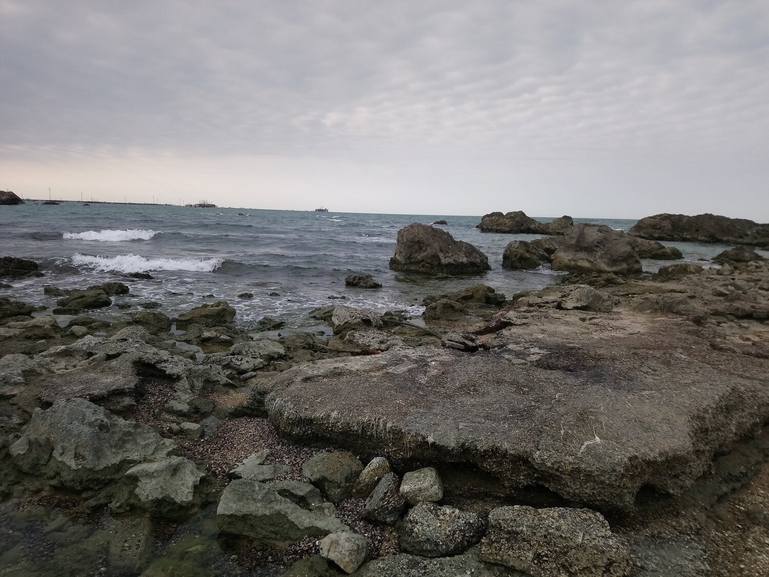 On the Pirallahi island (Khazar sea)