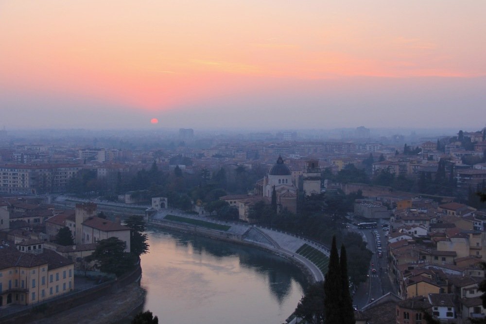 Закат в Вероне