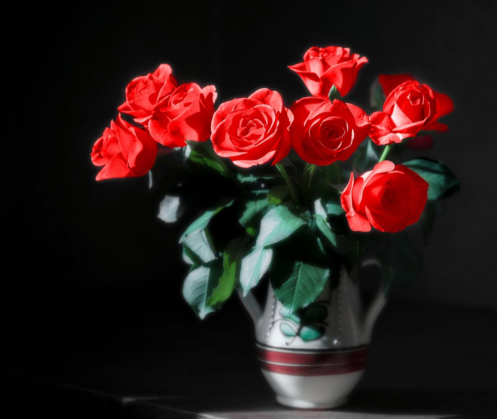 Просто розы и свет из окна