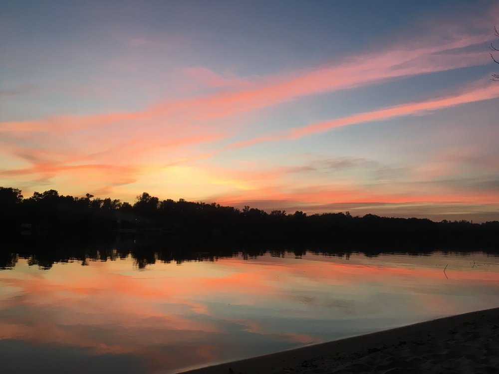 river sunset