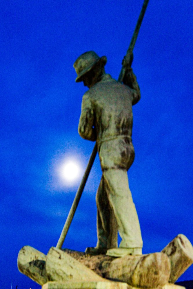 Raftman in the moonligth